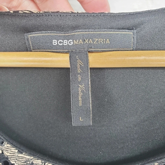 BCBGMAXAZRIA Women's A-Line Knit Dress Sz L - Picture 8 of 15